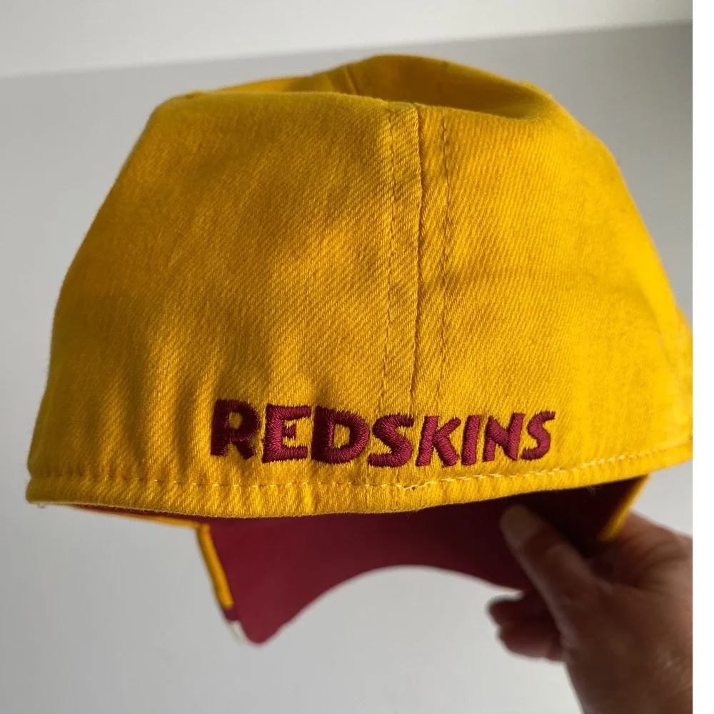 Vintage Redskins Hat Cap‎ Reebok NFL Equipment Adult One Size Gold Burgundy
